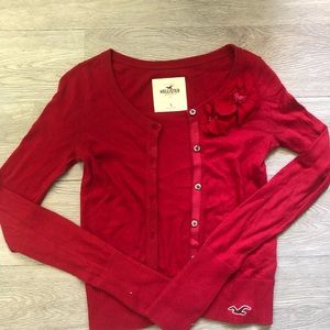 Red cardigan size S